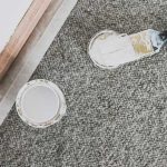 How to Paint skirting boards with carpet